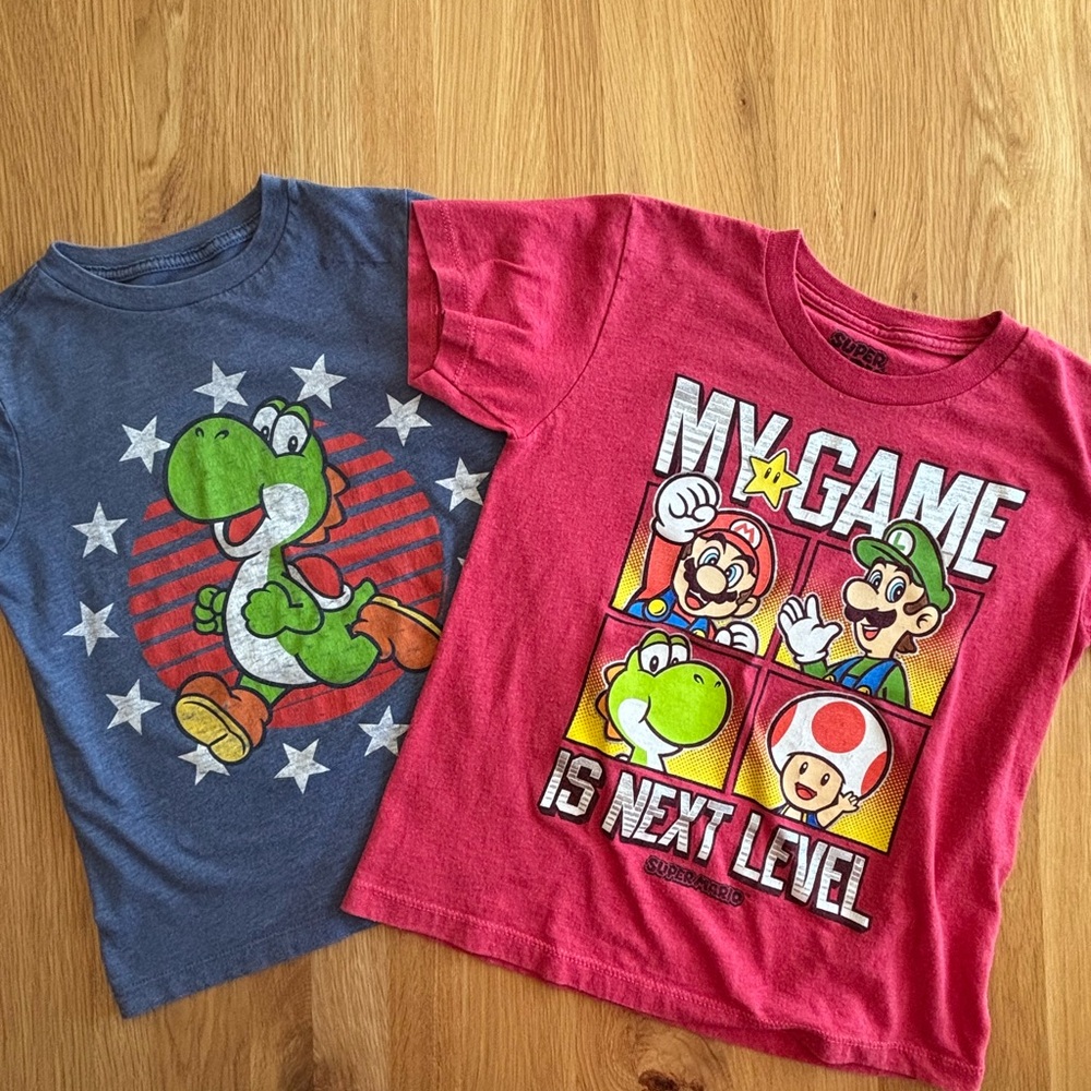 Mario Kids Short Sleeve Tees